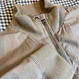 Grey Banana Republic Bomber Jacket